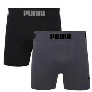 Kit Cueca Boxer Cueca Box Masculina Sem Costura Preto/Chumbo - Original