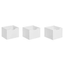 Kit 3 Gavetas para Nicho Organizador Q01 Branco - Mpozenato
