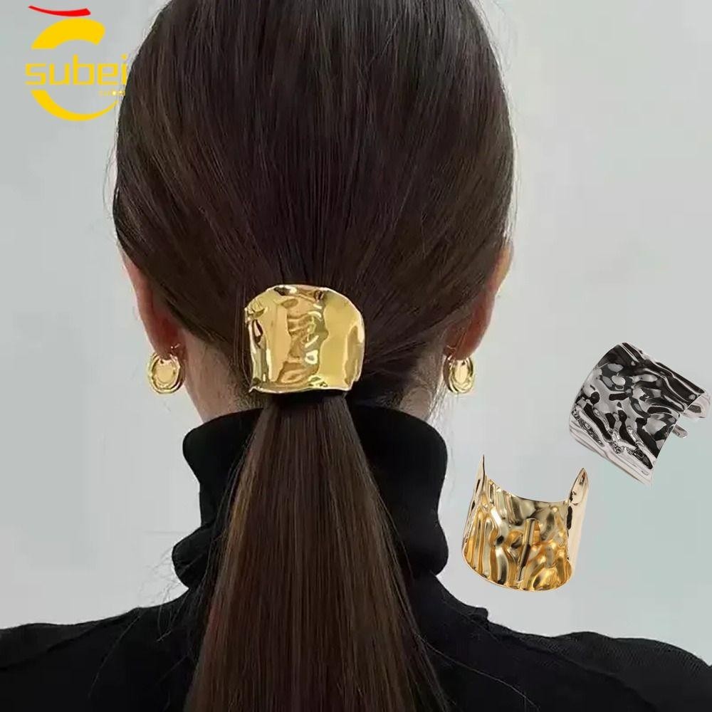 SUBEI Metal Lava Hairpin , Acessórios De Cabelo Coreanos Suporte De Rabo De Cavalo , Faixas De Cabeça Retrô Grampos Laço em Oferta na Shopee