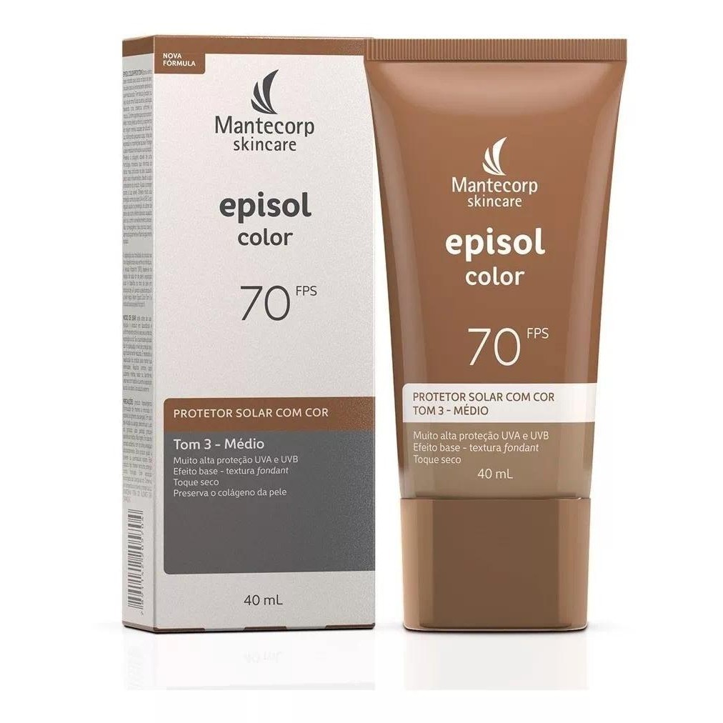 Episol Color Tom 3 Protetor Solar Médio Fps70 40ml