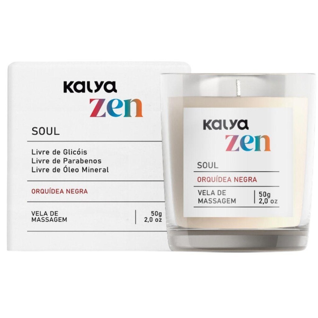 Imagem Vela de Massagem Corporal Intima Relaxante Sensual ZEN 50g