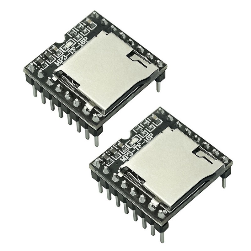 2 Peças MP3 Player Módulo Placa Suporte Do Som E Unidade USB