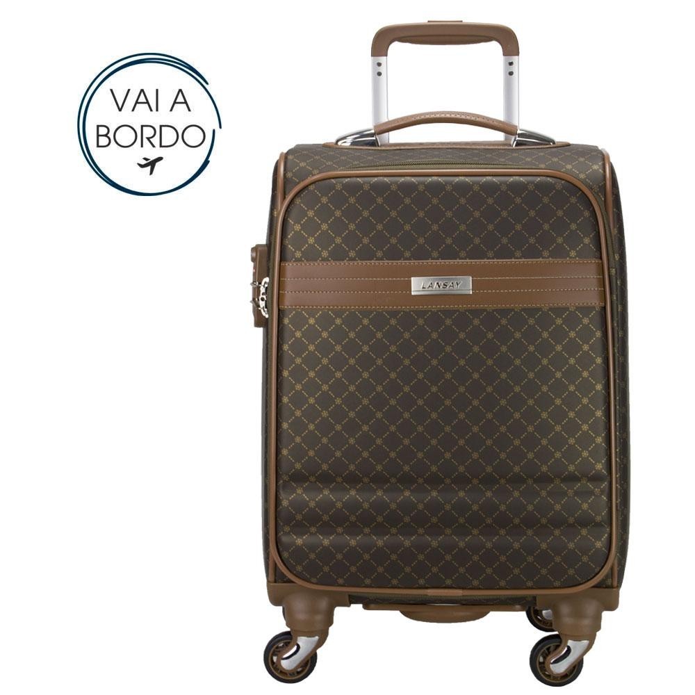 Mala de Bordo Lansay Saint Germain LX 22 Castor em Oferta na Shopee