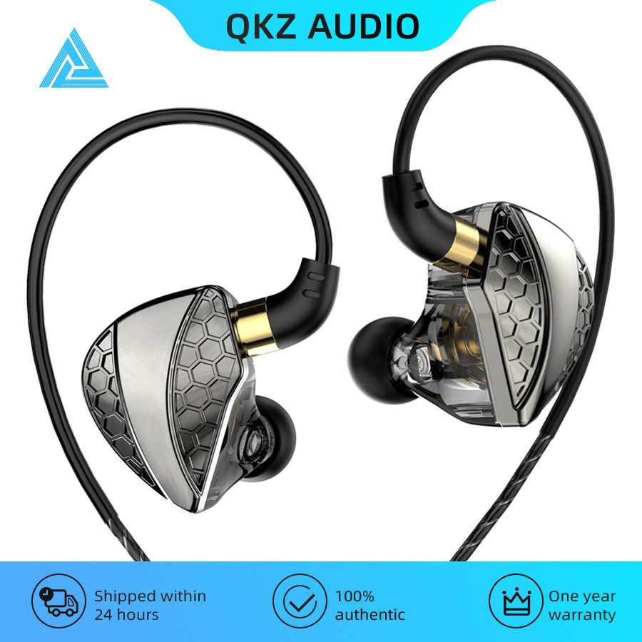 Fones De Ouvido Hi-Fi Com Fio QKZ Hi6T Genuínos , Ideais Para Música De Palco Microfone