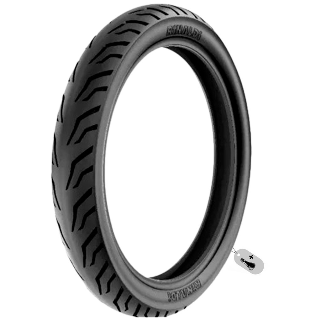 Pneu Para Moto Rinaldi Street SS48 90/90-18 Traseiro Sem Câmara + 1 Válvula TR-412 de Brinde