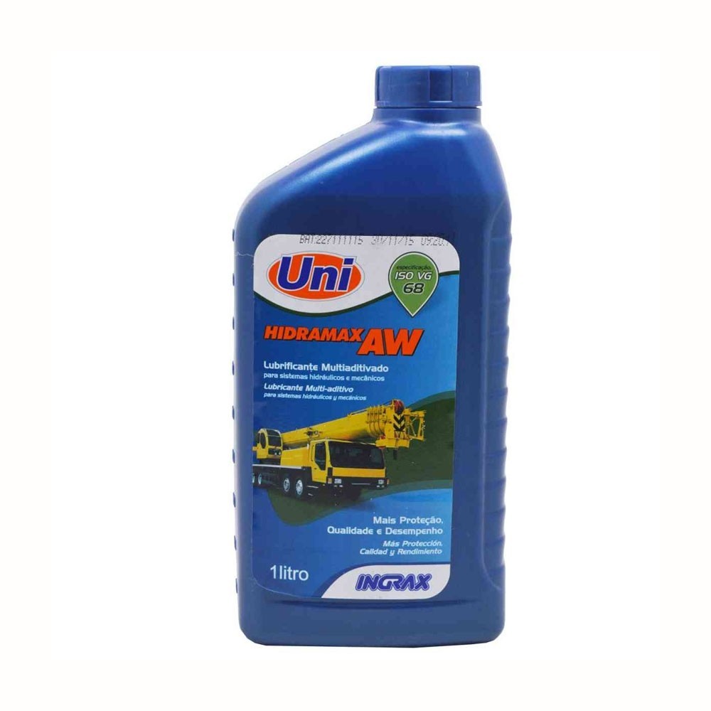 Óleo Lubrificante Hidramax Aw68 - 1 Litro - Hidráulico - Alta Viscosidade - Uni