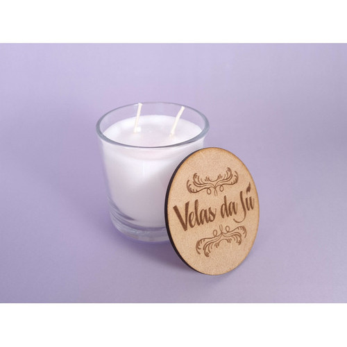 Vela Personalizada Perfumada Artesanal Em Vidro De Citronela