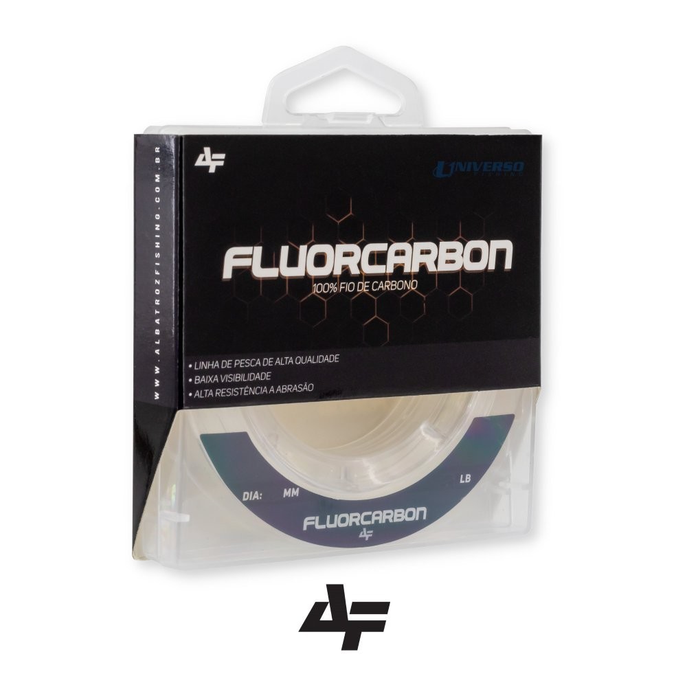 Albatroz Fishing Linha Fluorcarbono Albatroz Fishing - 50 Metros - Transparente 0,31mm | 15,5lbs