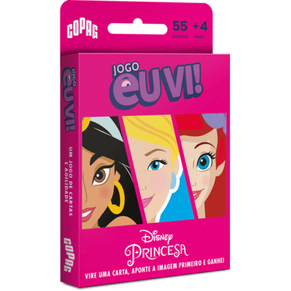 Jogo Cartas Eu Vi! Princesas Disney Diversão Infantil Copag em Oferta na Shopee