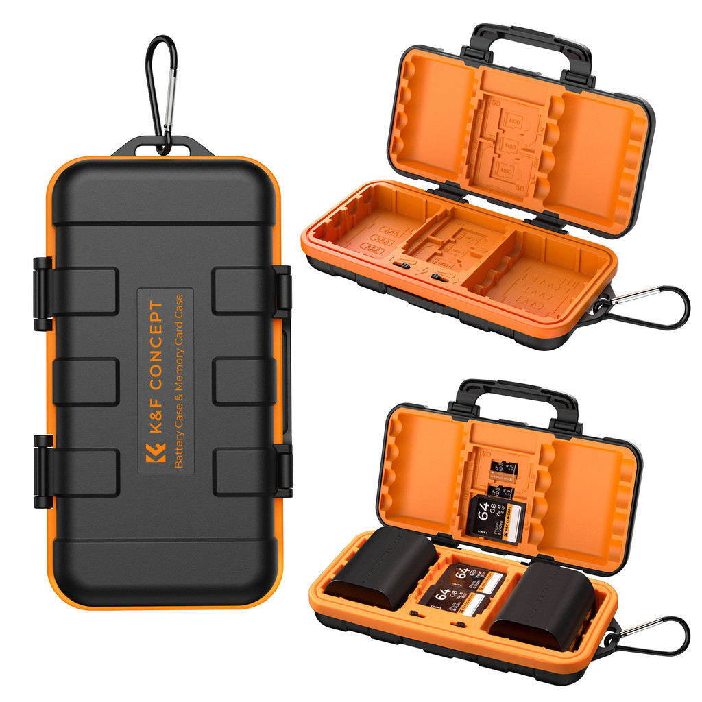 Case Protetor K&F p/ Bateria Cartão Memória SD TF Micro