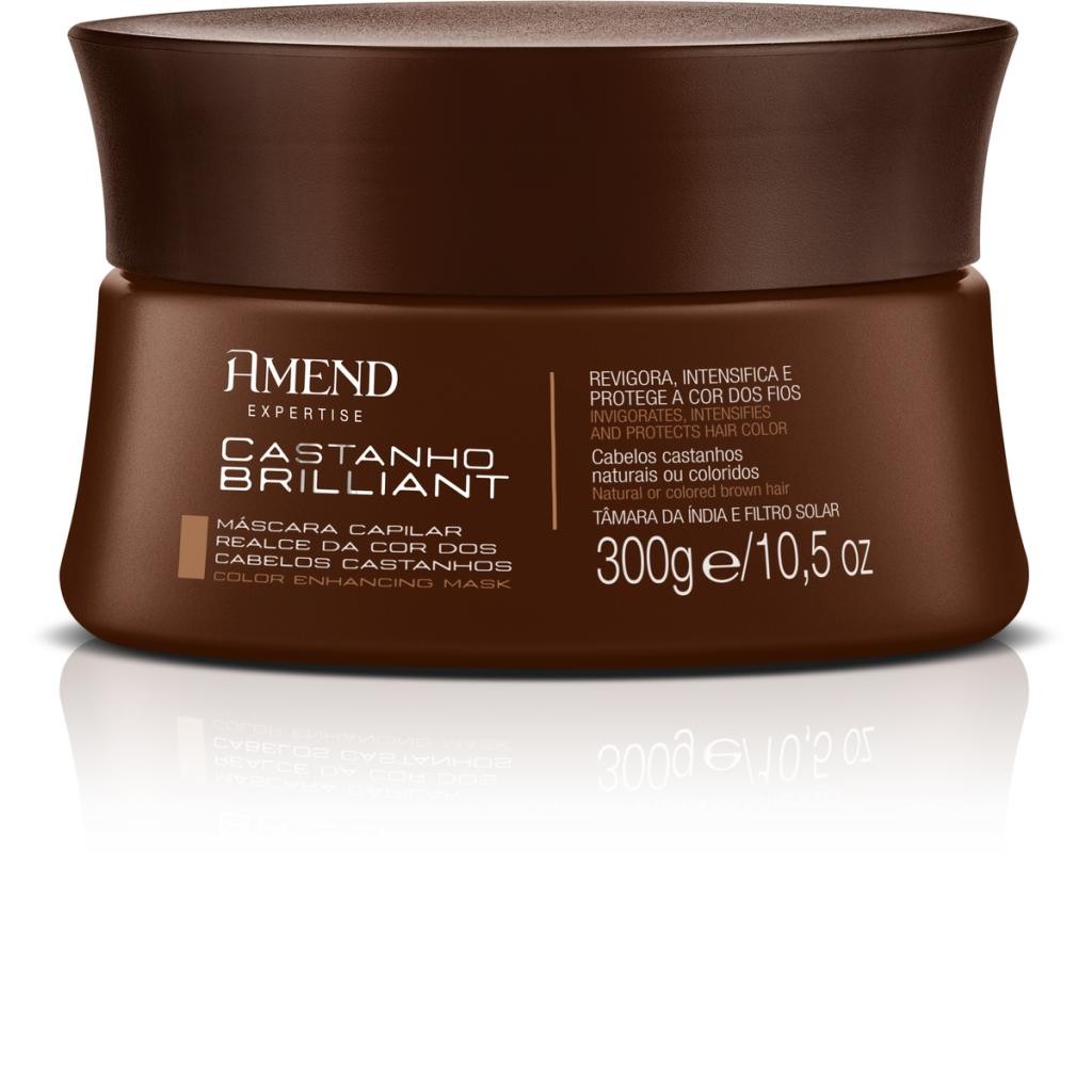 Máscara Realce da Cor Castanho Brilliant Amend 300g