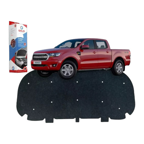 Manta de Capô Termica Acústica Forrada Ford Ranger 2017 2018 2019 2020 2021 2022 + Presilhas