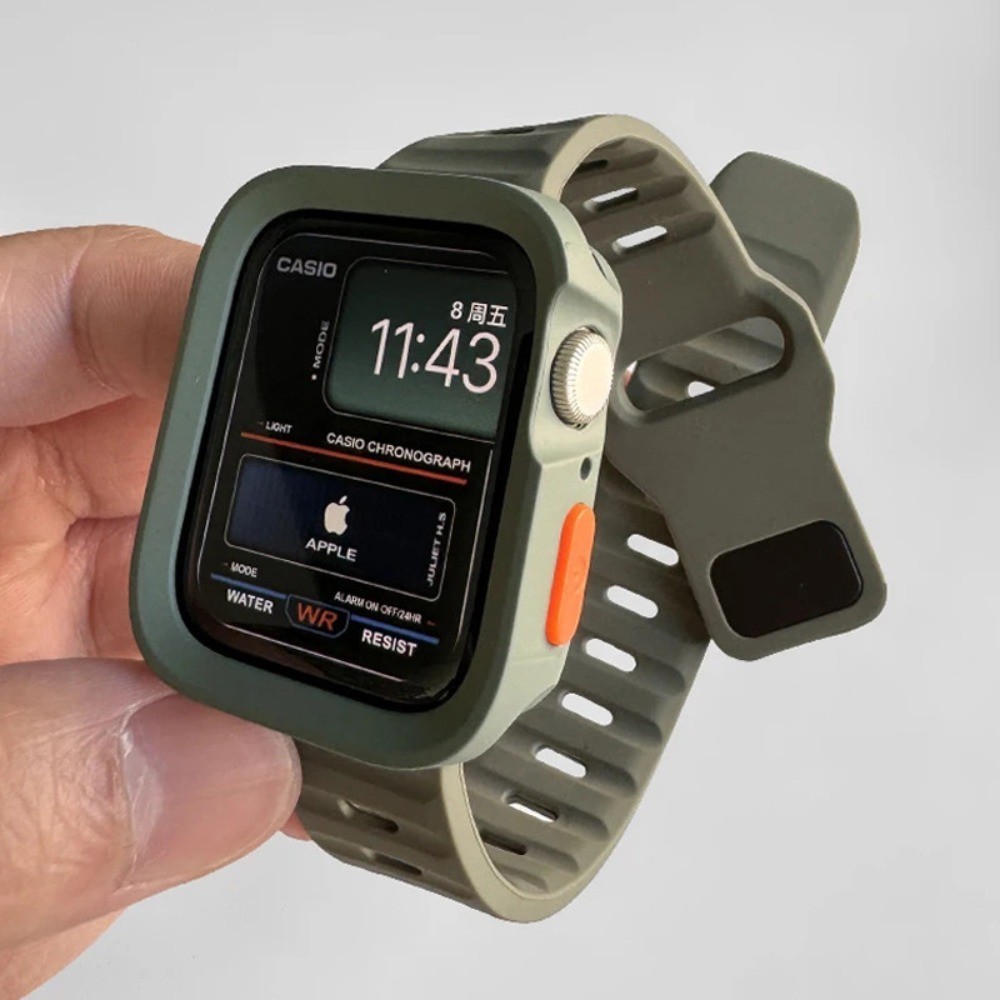 Capa TPU E Pulseira De Silicone , Protetora Compatível Com Apple Watch ultra 3 2