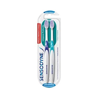 ESCOVA DENTAL SENSODYNE LIMPEZA PROFUNDA EXTRA MACIA C/2