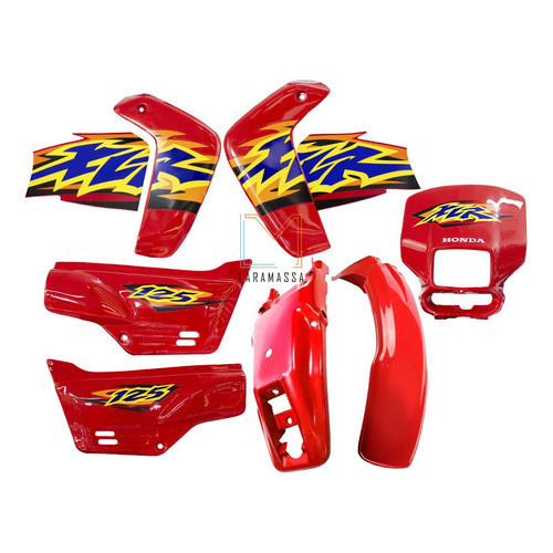 Kit Carenagem Par Aba Tampa Tanque Adesivado Xlr 125 1999 em Oferta na Shopee