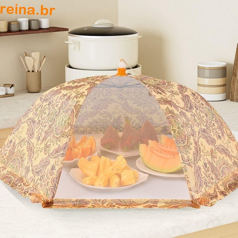 REINA Tampa De Alimentos À Prova De Insetos Tenda De Prato Dobrável Rede Anti Mosquiteiro em Oferta na Shopee