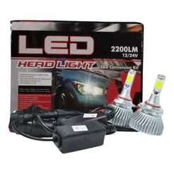 Kit Lâmpada Led 6000k 4400 Lumens Super Branca Xenon Hb4