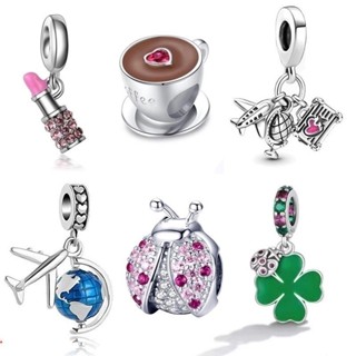 Berloques de Prata 925 Charms Balões Aviões Café Charme Clássicos Acessórios