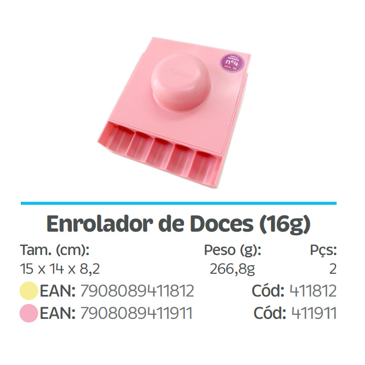 ENROLADOR DE DOCES ROSA BEBE (16GR) - (BLUE STAR) (CHOCO) · foto 2