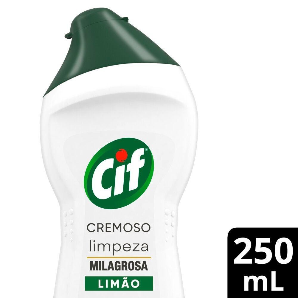 Multiuso CIF Cremoso Limão Limpeza Milagrosa 250ml em Oferta na Shopee