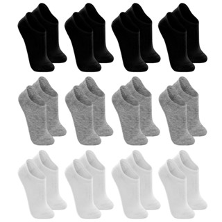 Kit com 12 Pares de Meias Cano Curto Esportiva Trifil