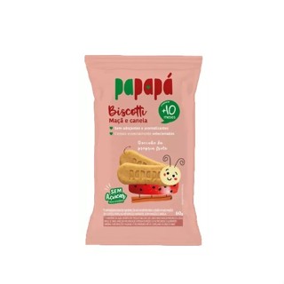 Biscoito Infantil Papapá Zero Açúcar Maçã E Canela 60g