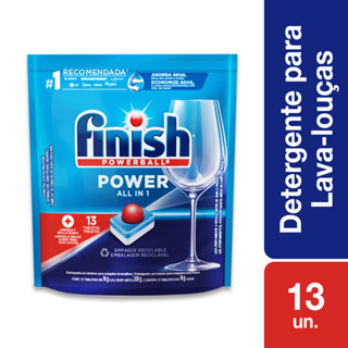 Detergente Lava Louças Finish Powerball com 13 Tabletes