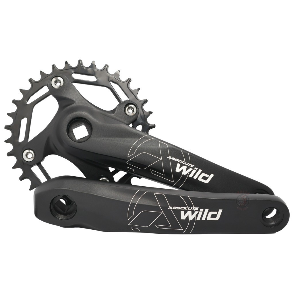 Pedivela Single Absolute Wild Coroa 34d em Aço Braço 175mm 9v 10v 11v 12v Mtb
