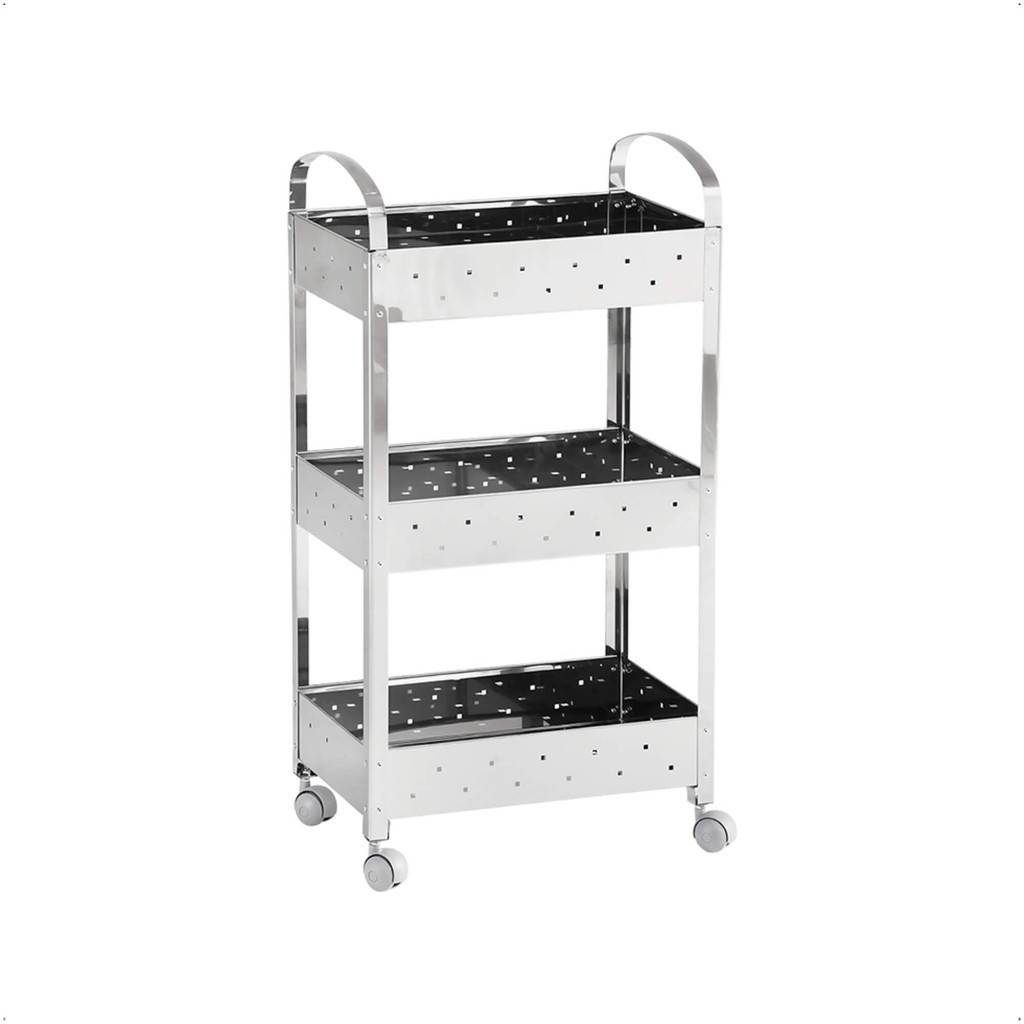 Carrinho Organizador Inox Suprema 40X28X77cm Brinox - 2098/499 em Oferta na Shopee
