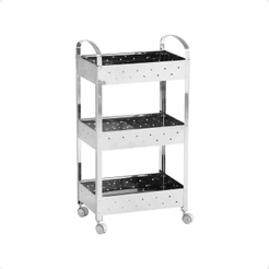 Carrinho Organizador Inox Suprema 40X28X77cm Brinox - 2098/499