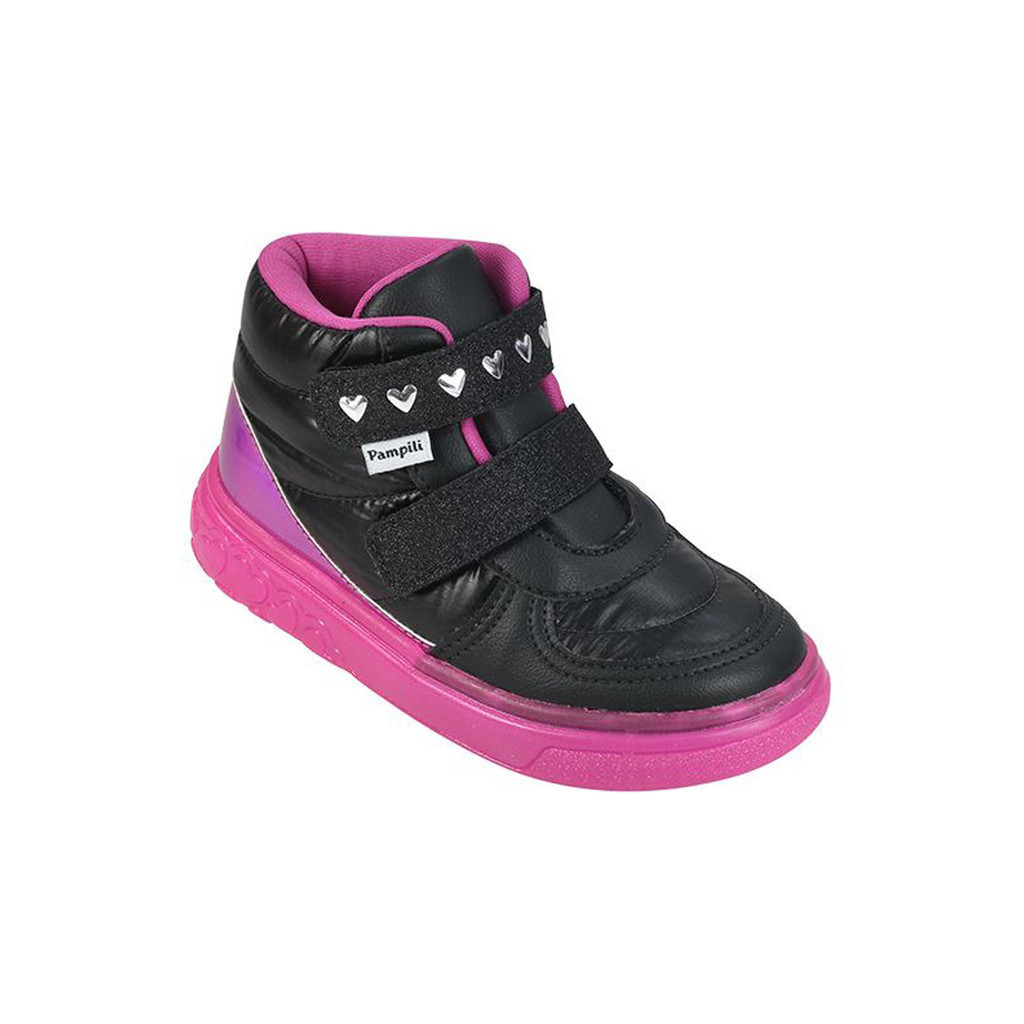 Tênis de Led Cano Médio PAMPILI Sneaker Luz Matelassê Comfy