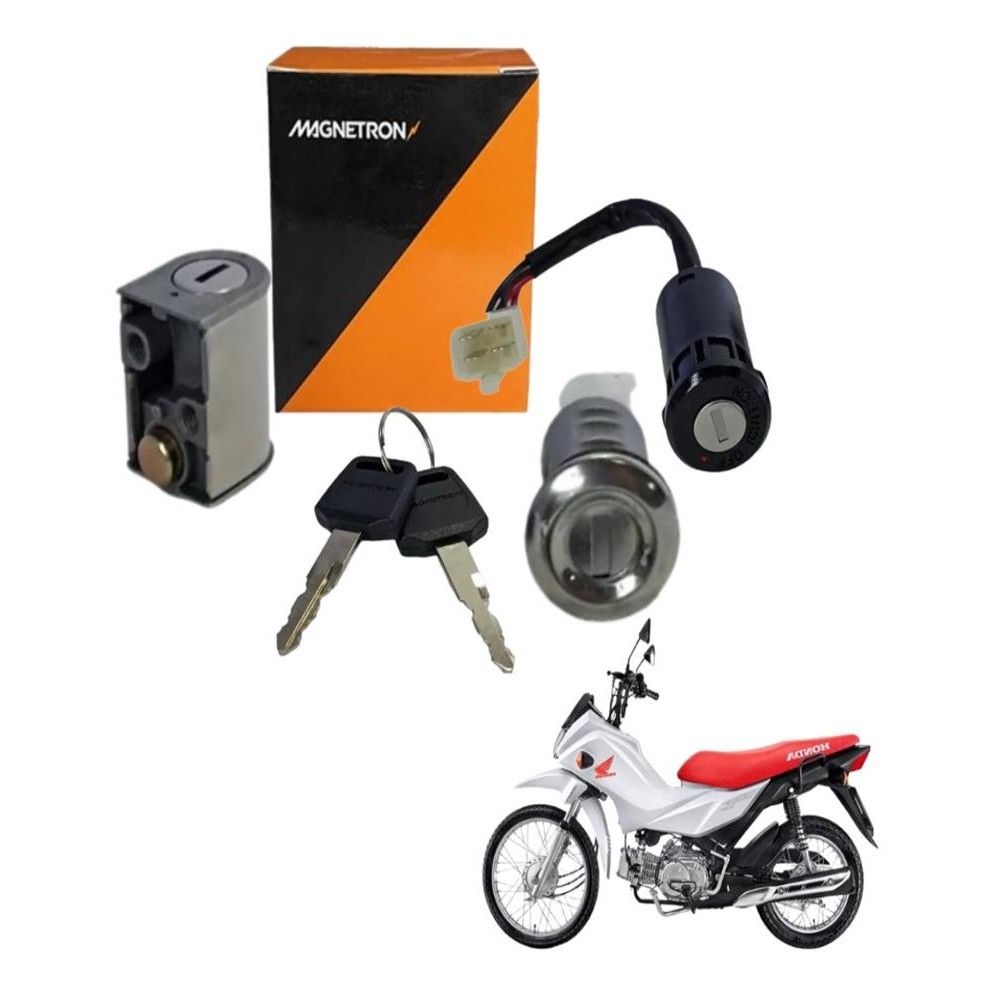 Chave Ignicao Conjunto de Travas Pop 110i 2016 2017 2018 2019 2020 Original Magn