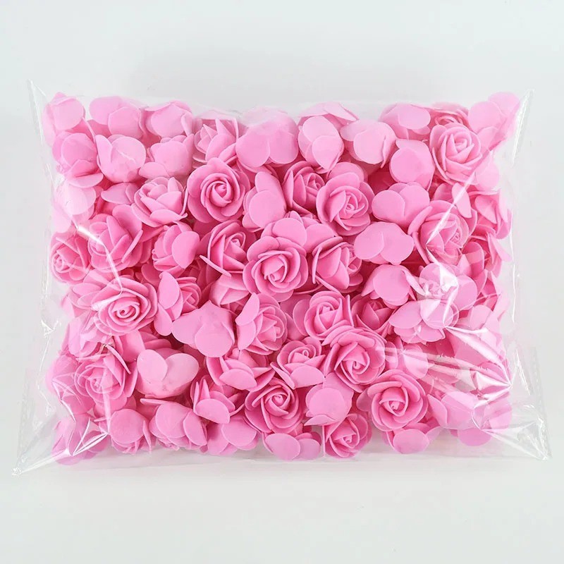 50/100 PE Espuma Rosa Cabeça Flor Artificial Para Festa De Aniversário De Casamento Decoração De Casa DIY Urso Presentes