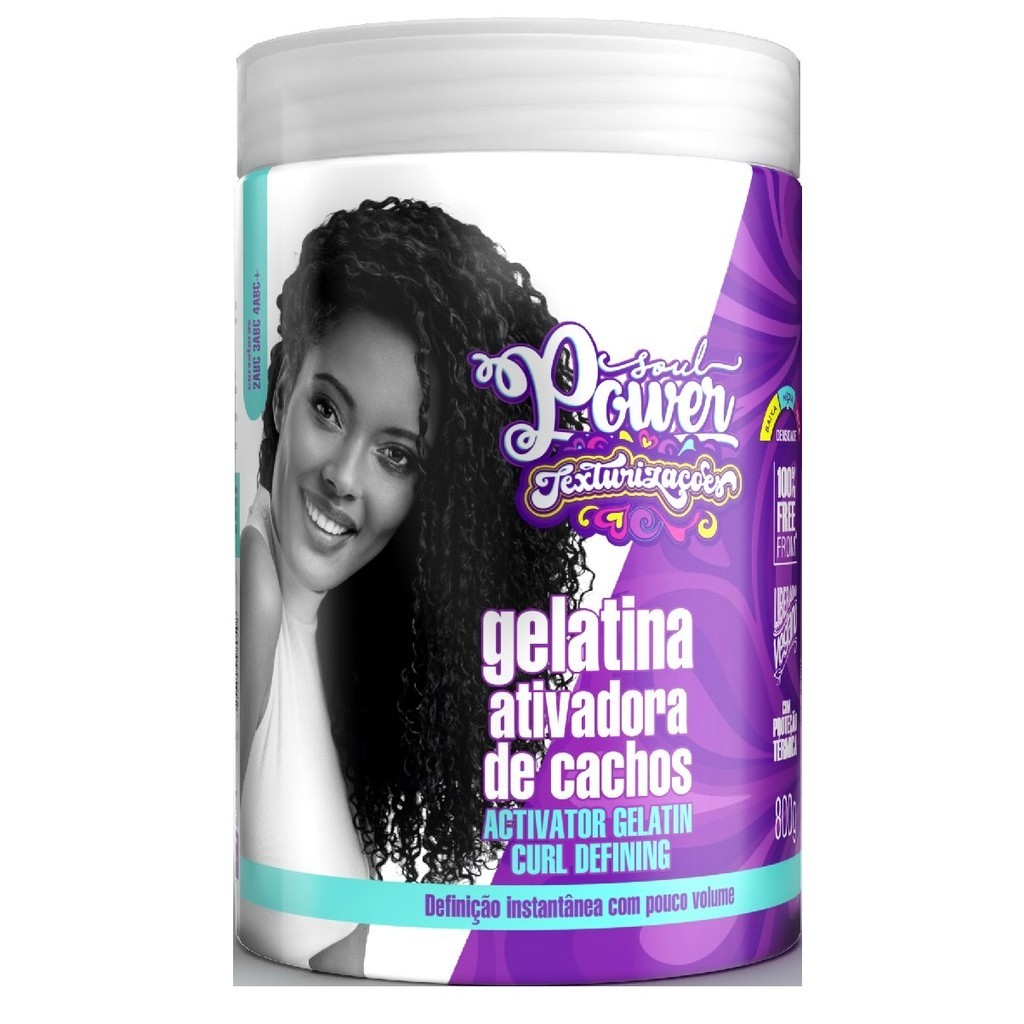 Soul Power Texturizações Gelatina Ativadora De Cachos 800g