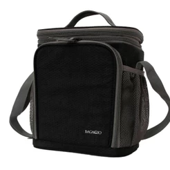 Lancheira Térmica com 3 Potes Bagaggio Fitness Preta