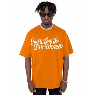 Camiseta Colorida Oversized Unissex Larga Manga Curta Letras Grandes