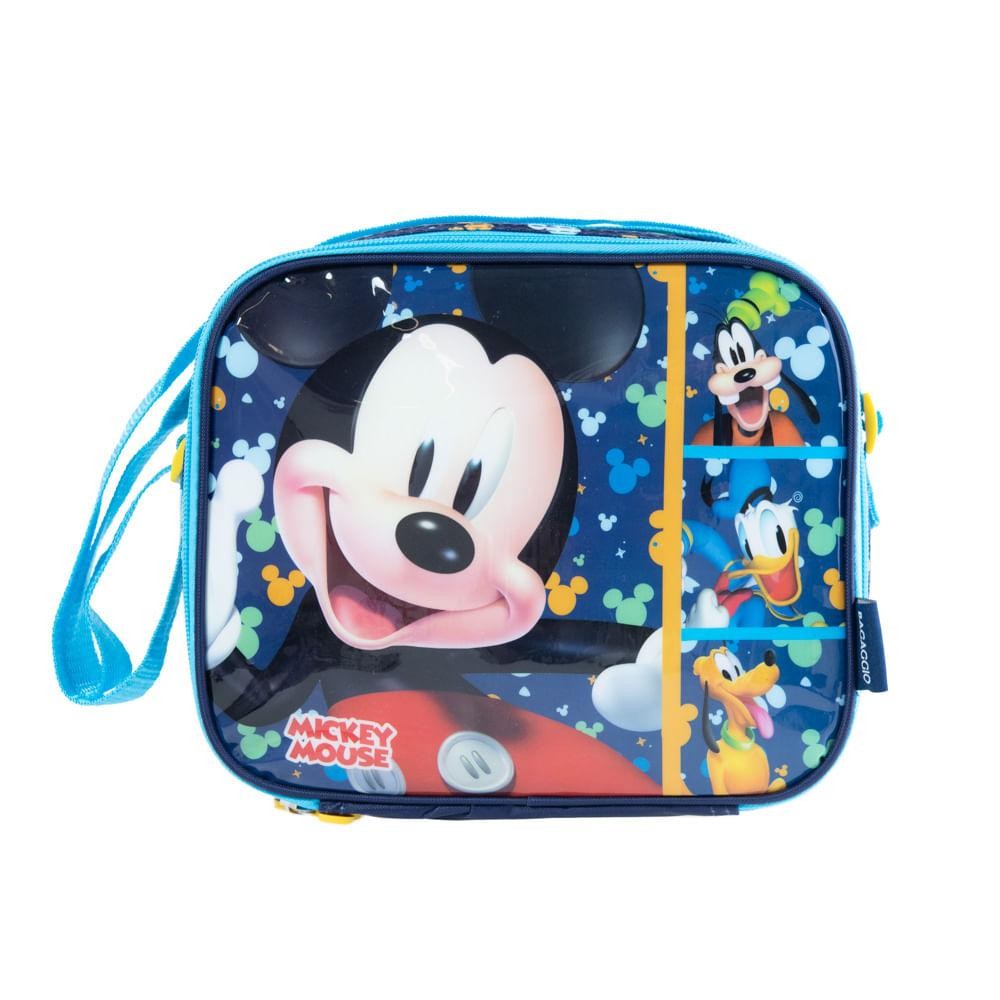 Lancheira Escolar Masculina Mickey  Azul em Oferta na Shopee
