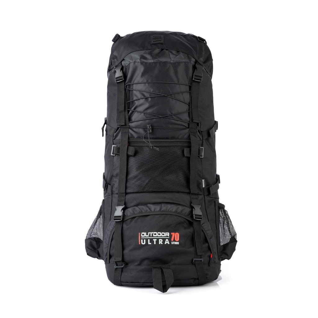 Mochila Camping Outdoor Ultra 70L Preta