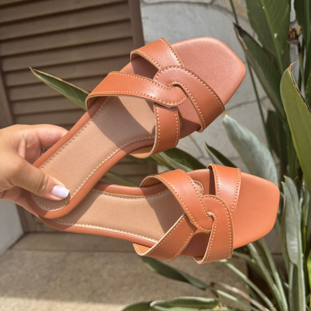 Sandália H Feminina Casual Rasteira Confortavel Promoção 2025
