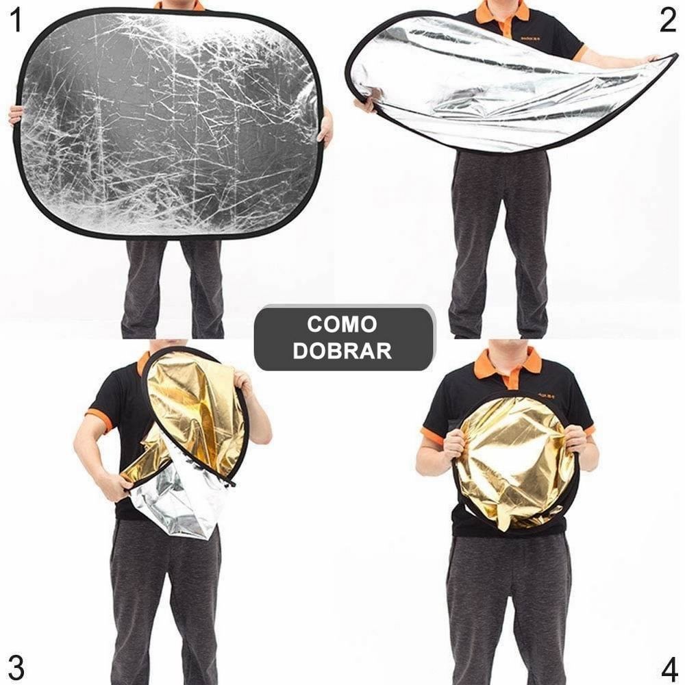 Rebatedor de Luz Fotográfico Oval ou Retangular 2 Em 1 Estúdio Escolher Cor e Tamanho — imagem 2 de 2