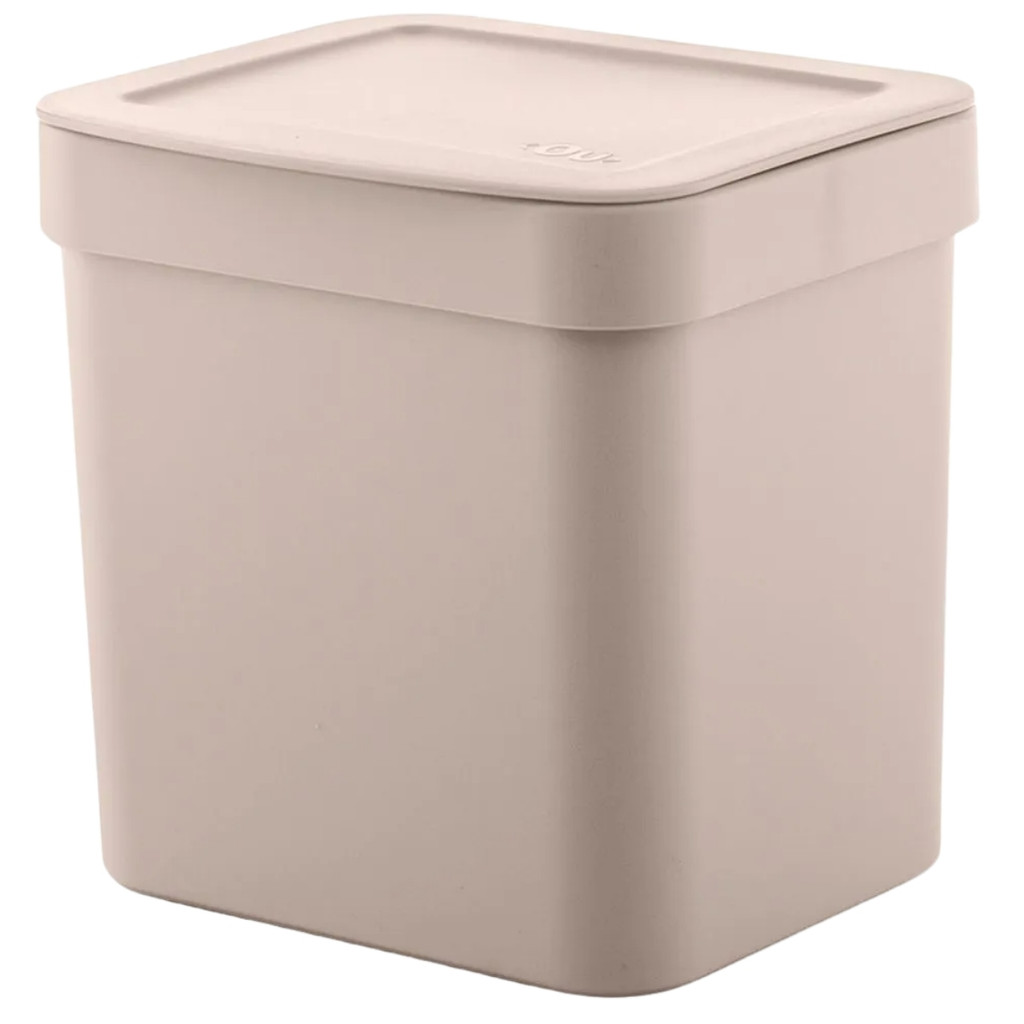 Lixeira 4,7 Litros Banheiro Pia Cozinha Escritório Lavabo Esconde Saco Linha Trium Bege OU em Oferta na Shopee