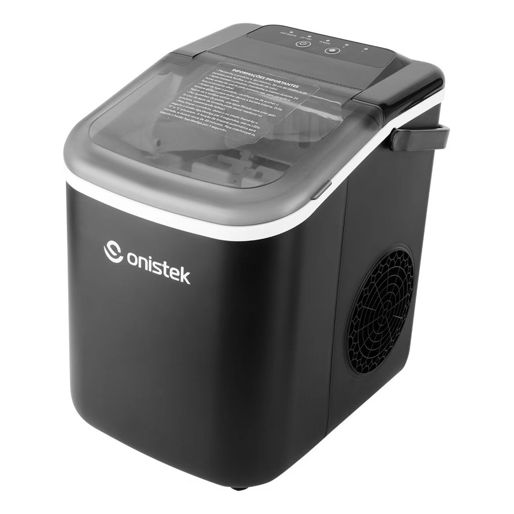 Máquina de Gelo Portátil 13kg/dia 110V Automática Compacta Produz Gelo Rápido para Casa Bar Festa