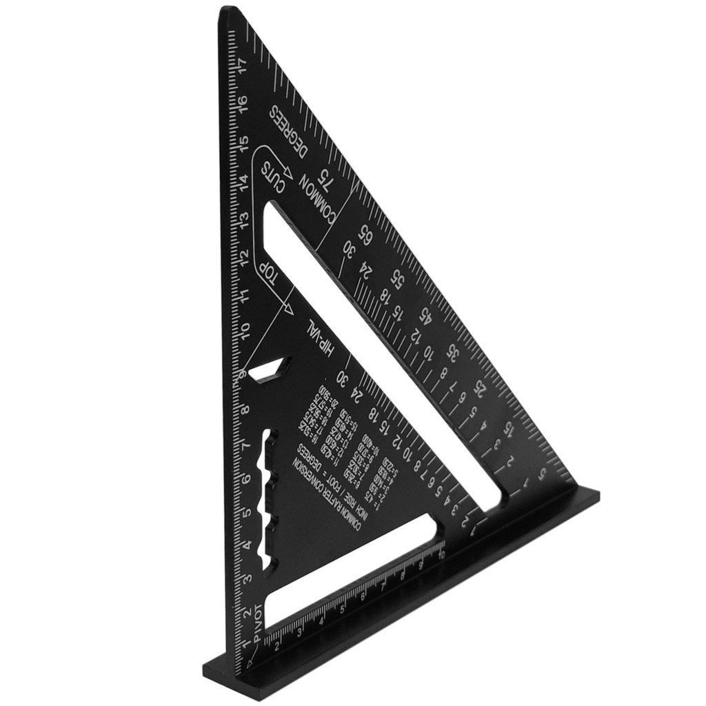 Esquadro Rápido Métrico Triangulo Tipo Swanson 7 Pol. 5 em 1 em Oferta na Shopee
