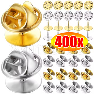400 Peças De Acessórios De Broche Com Fecho De Borboleta De Metal-Roupas DIY-Alfinete De Lapela De Gravata De Unha Nas C em Oferta na Shopee
