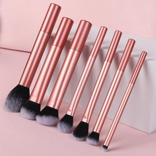 Conjunto De Pincéis De Maquiagem Com 7 Peças , Pincel De blush Pó Corretivo Sombra Para Os...