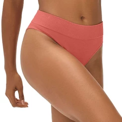 Calcinha Tanga Modal Cós Largo Sem Costura Rosa Árborea