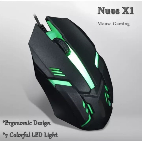 Kit Mouses Gamer RGB Com Fio Para Jogos, PC, Notebook, Trabalho e Escritório - LED Luminoso