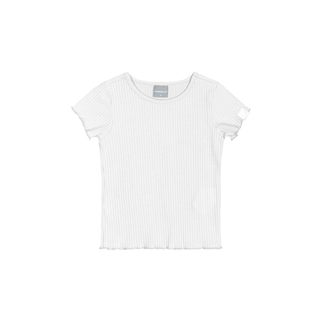 Blusa Básica Infantil em Ribana Canelada para Menina Quimby em Oferta na Shopee