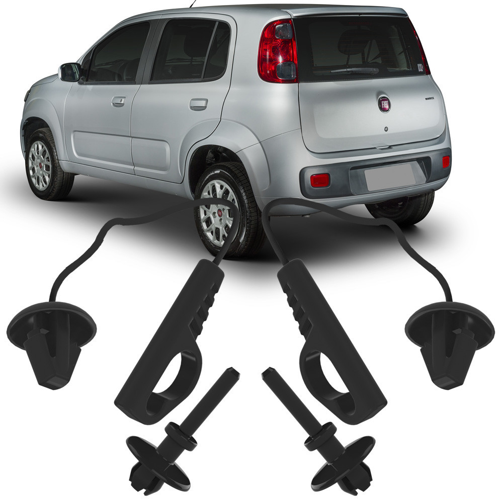 Kit 2 Pinos Com Cordão Para Tampão Porta Malas Uno Attractive Economy Evolution  Sporting Vivace Way 2011 2012 2013 2014 2015 2016