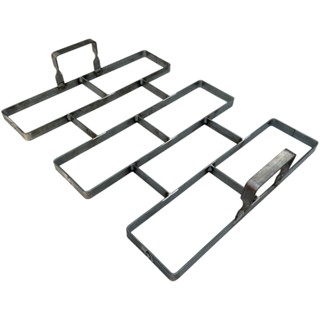 Forma de Aço 3mm Tijolinho Para Carimbar Piso Jardim Calçada